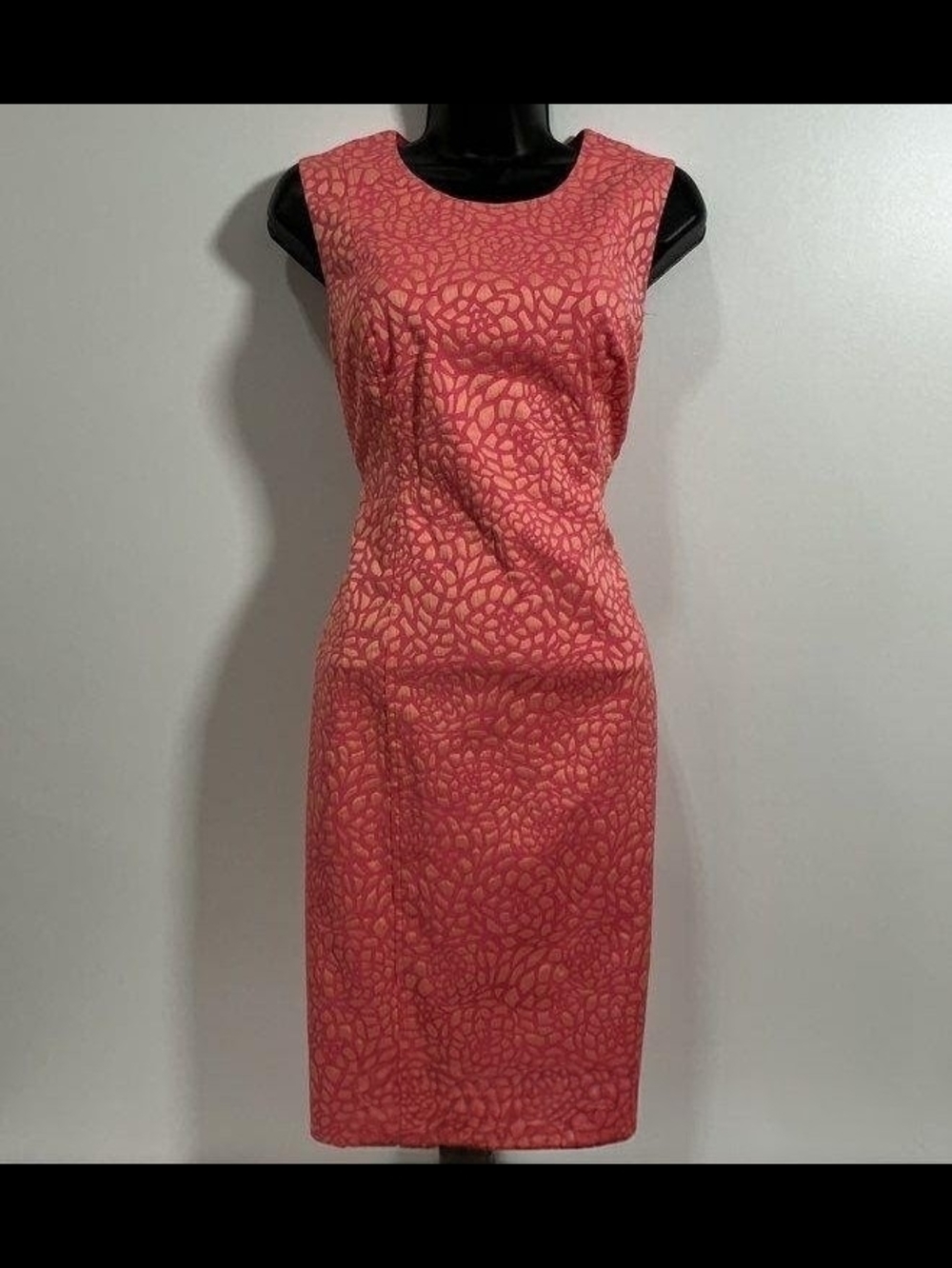 Calvin Klein Sleeveless Pink and Orange  Dress